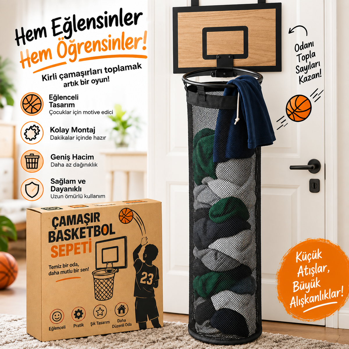 Çocuklar mutlu, Odalar toplu! 🏀