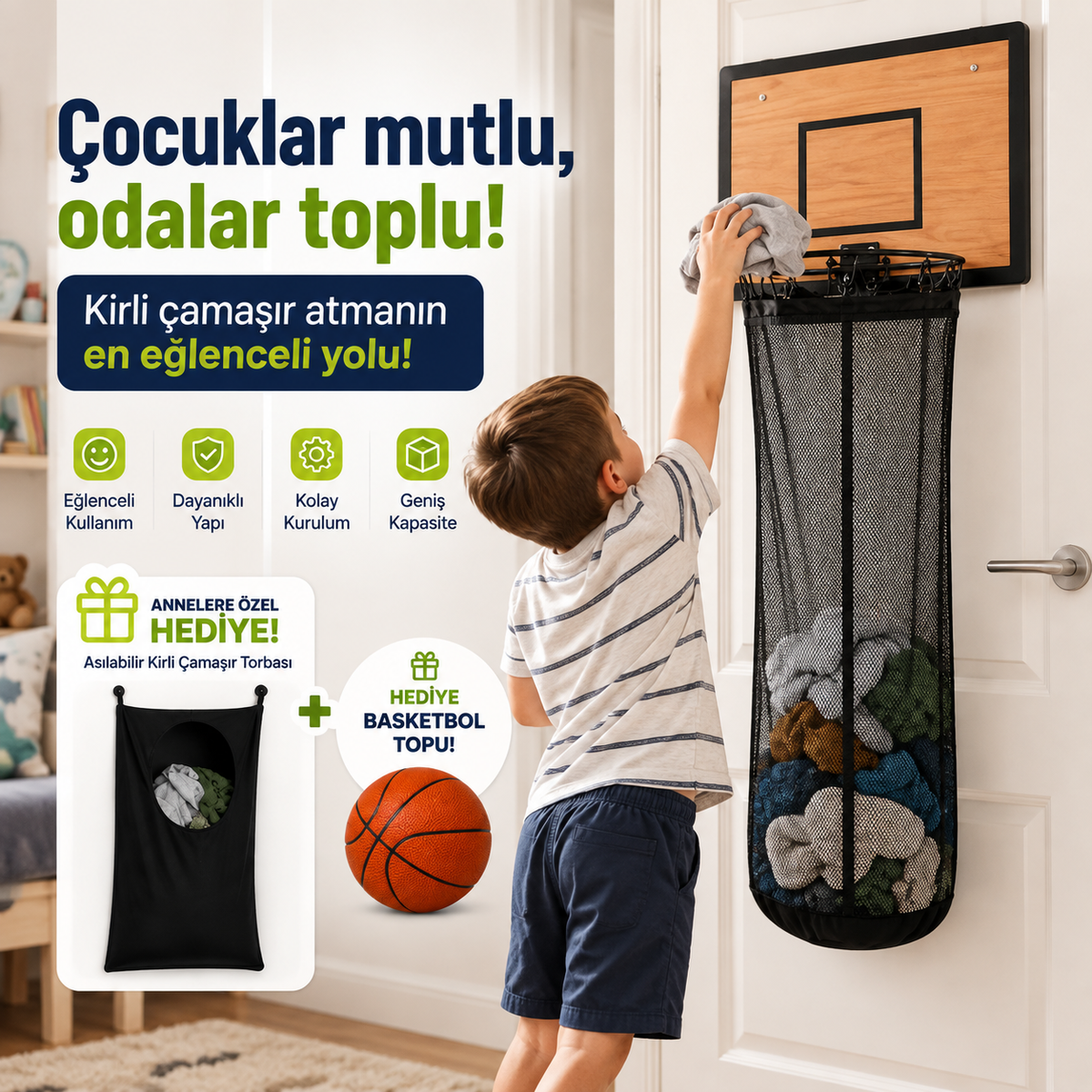 Çocuklar mutlu, Odalar toplu! 🏀
